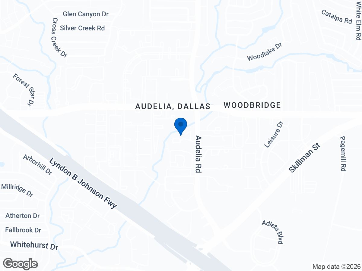 Map of 11655 Audelia Rd #802, Dallas, TX
