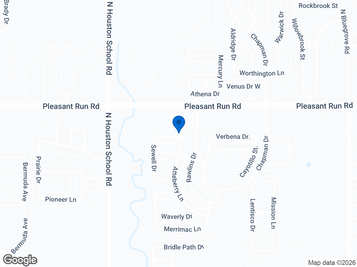 Map of 2205 Montclair St, Lancaster, TX