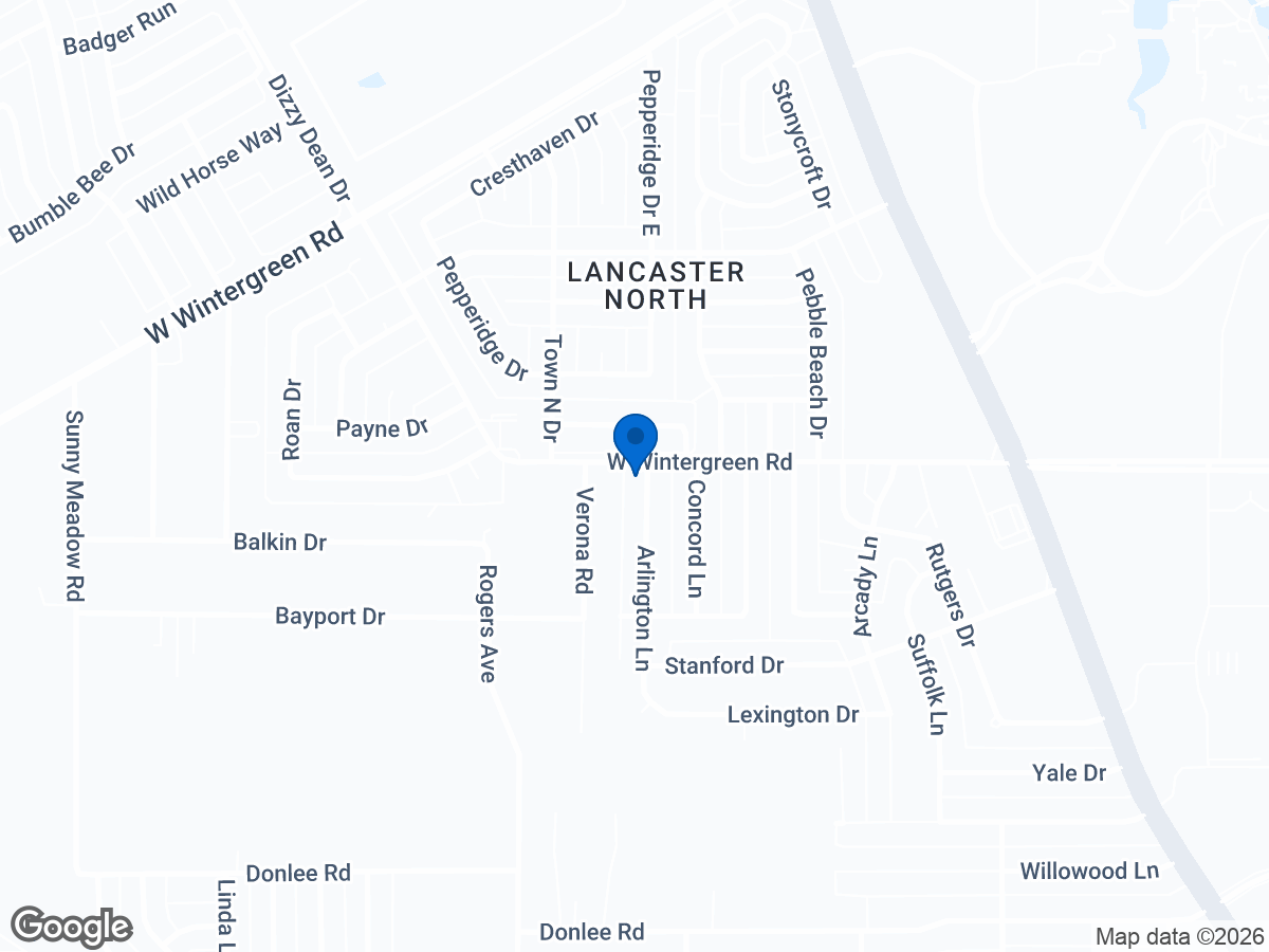 Map of 2653 Arlington Ln, Lancaster, TX