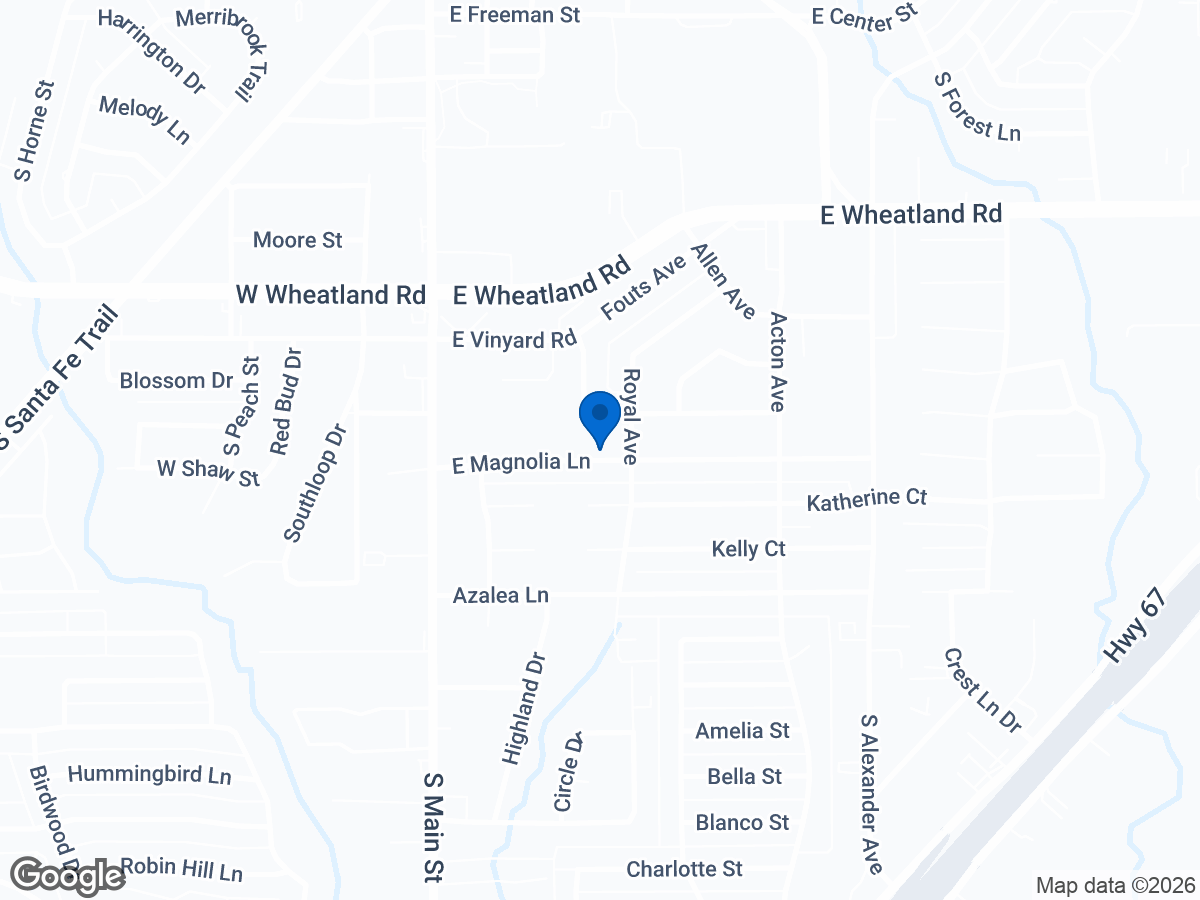 Map of 319 E Magnolia Ln, Duncanville, TX
