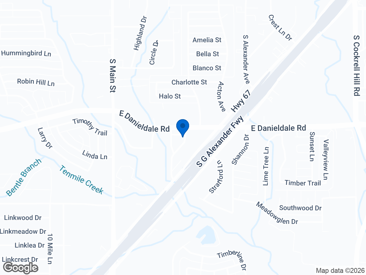 Map of 430 Dawn Dr, Duncanville, TX