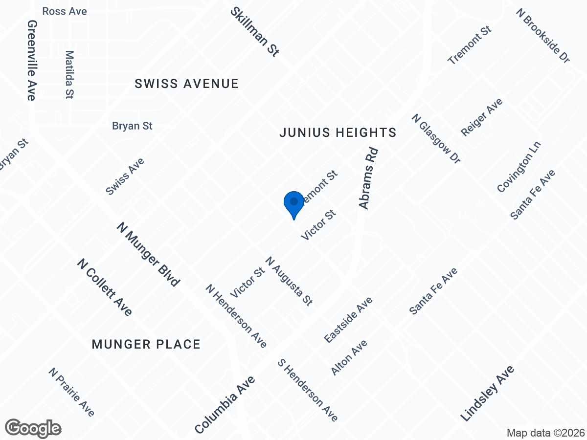 Map of 5602 Tremont St, Dallas, TX