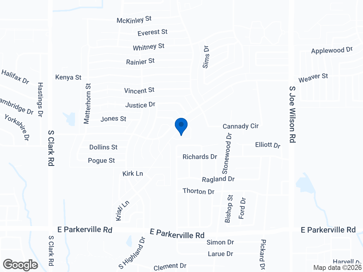 Map of 603 Grand Teton St, Cedar Hill, TX