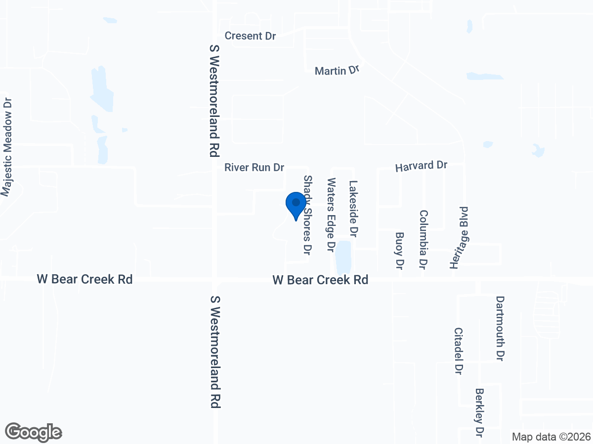 Map of 607 Bay Ct, Glenn Heights, TX
