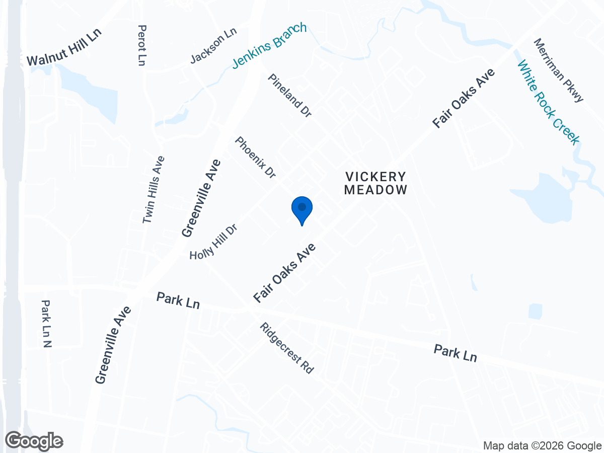 Map of 7165 Fair Oaks Ave #50, Dallas, TX