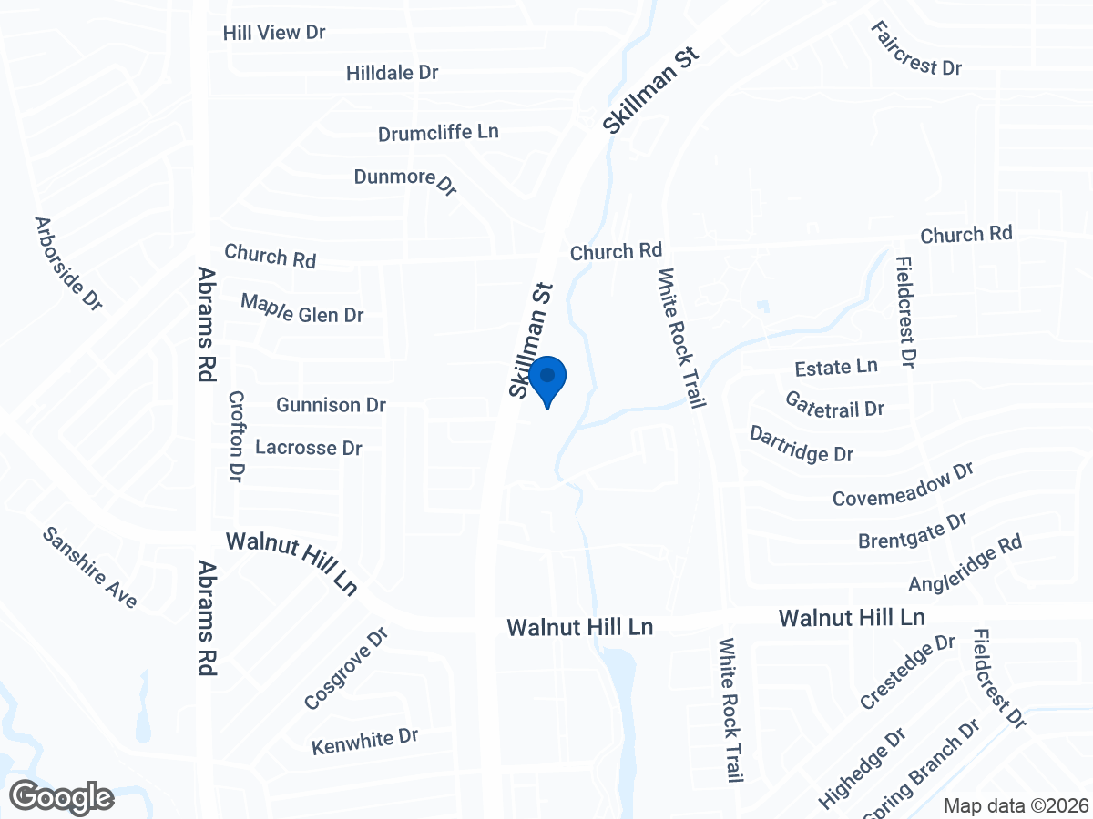 Map of 7340 Skillman St #1013, Dallas, TX