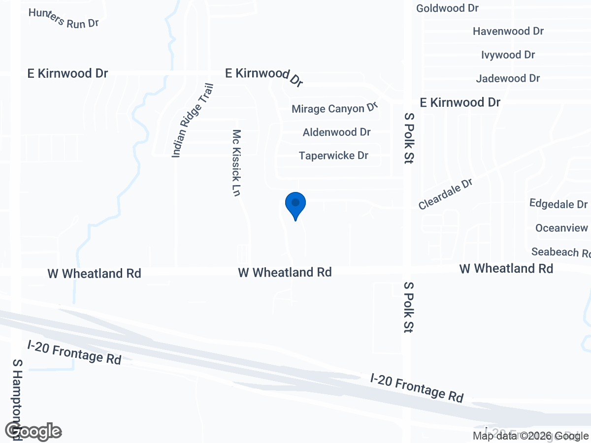 Map of 8015 Genesis Dr, Dallas, TX