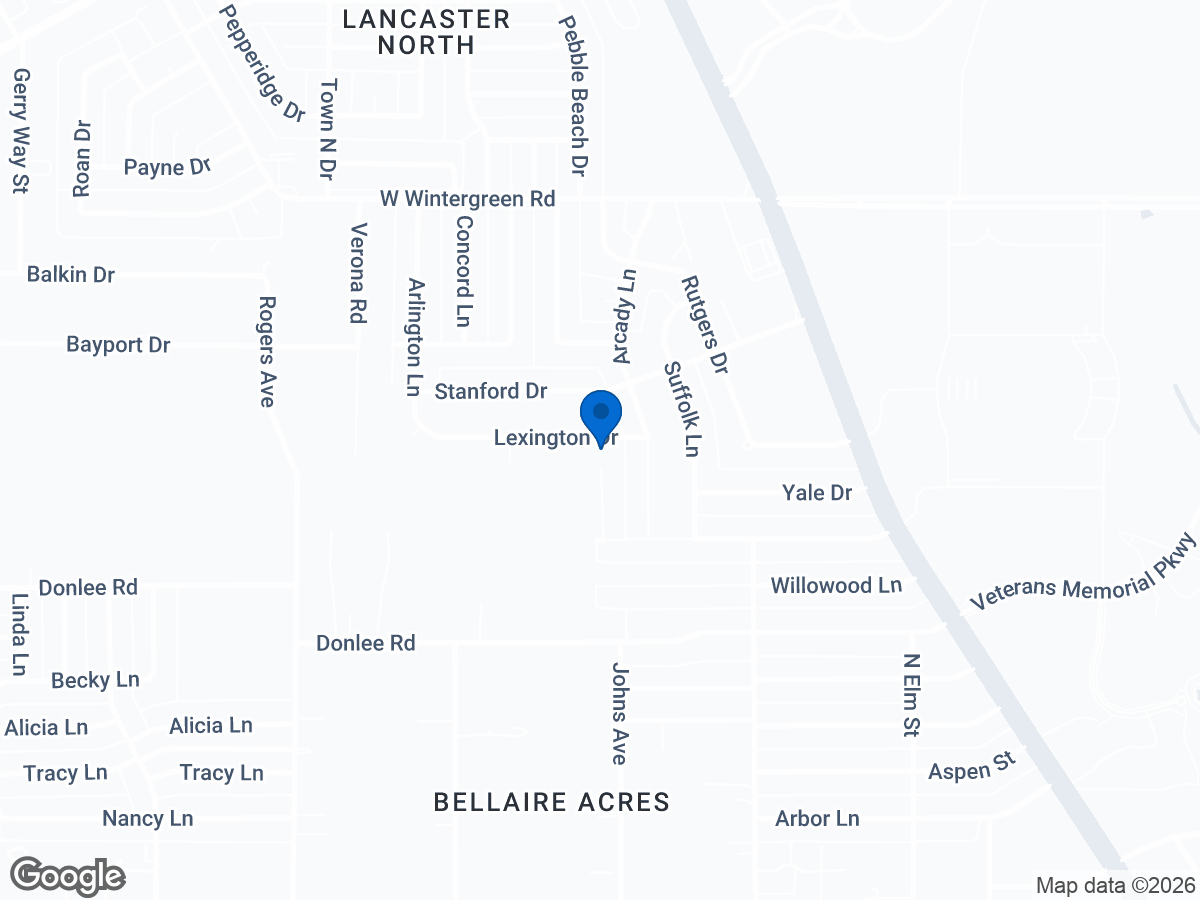 Map of 810 Lexington Dr, Lancaster, TX