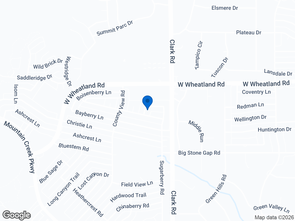 Map of 8508 Sugarberry Pl, Dallas, TX