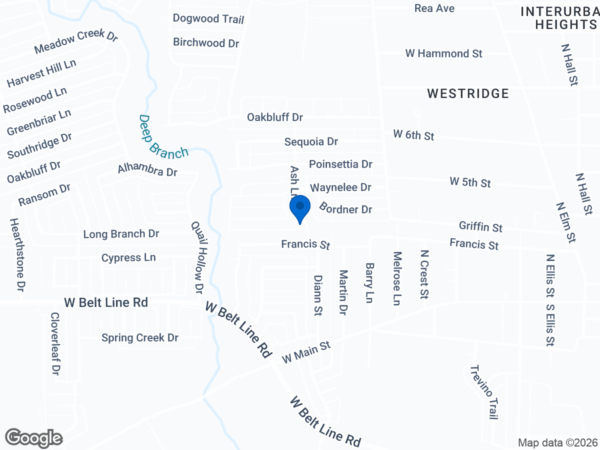 Map of 902 Shell Ln, Lancaster, TX